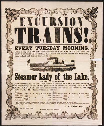 Excursion Trains! Copyright New Hampshire Historical Society